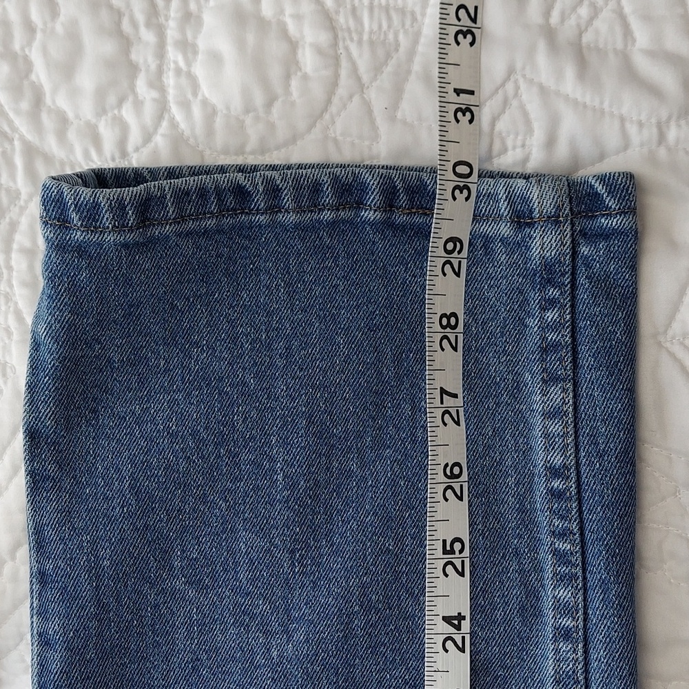 Wrangler Straight Leg Light Blue Stretch Denim Jeans, Size 34X30, Like New - Picture 9 of 9